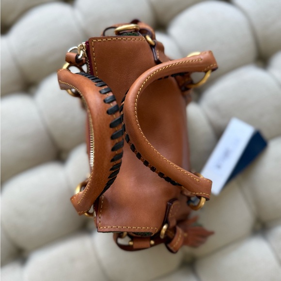 NWT Dooney & Bourke Nano Florentine Satchel in Natural - Picture 4 of 16